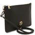 Diva - Leather clutch with chain strap